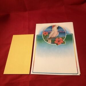 Vintage Stationery Set 8 Papers 4 Envelopes Larry Smith 1980